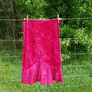4/$20 Handmade Red Velvet Skirt